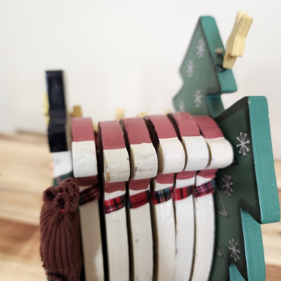 Set of 6 Christmas Snowman Coaster Set with Decorative Holder - Picture 4 of 12